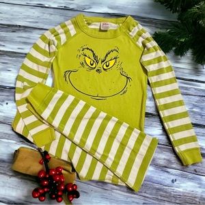 🎅🏽 Hanna Andersson Grinch Pajama Set Size 8 🎅🏽